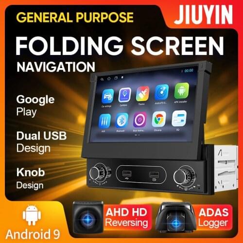 Android 9.0 1din Quad-Core Car GPS Navigation Player 7'' Universal Car Radio WiFi Bluetooth MP5 Multimedia Player NO 2 din DVD