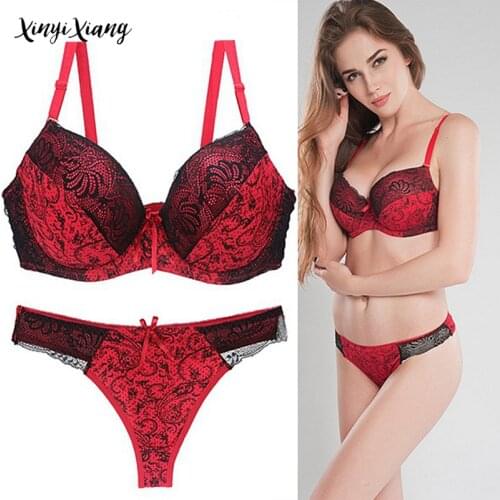 Bra Set Ladies Sexy Bow Decoration Convertible Strap Comfort Thin Cup Cotton Adjust Underwear Plus Size Lingerie Set For Women