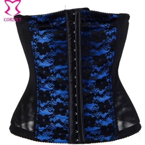 Corzzet Lace Waist Trianer Corset Steel Boned Body Shaper Belly Slimming Belt Shapers Waist Cincher Bustier Shaperwear