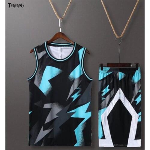 Youth Sleeveless Basketball Jersey Men Basketball shirt with Shorts Sports uniforms Training set College tracksuits Customize
