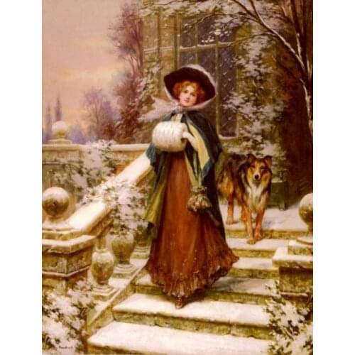 Oneroom Dmc Cross stitch series Home decoration 14/16/18/28 Diy Needlework kits embroidery Cross stitch kit pretty girl 3