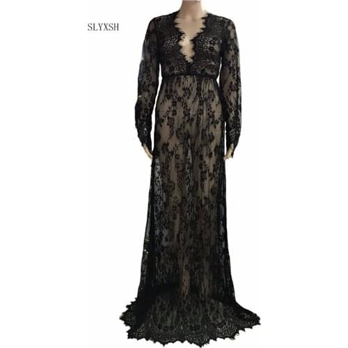 New Couple maternity photography props Elegant Chiffon Dresses Maternity Maxi dresses photo shoot clothes for pregnant women