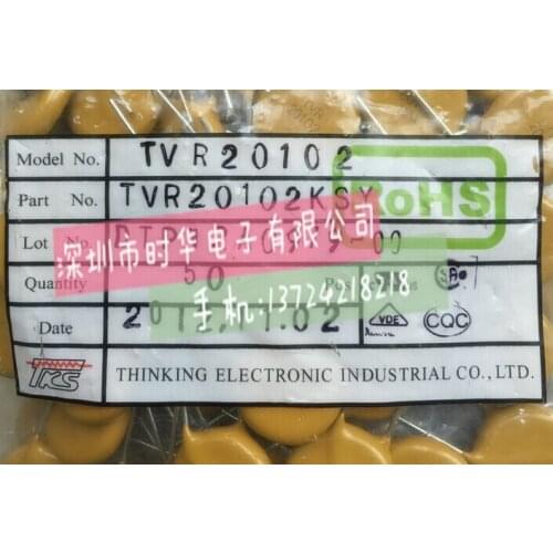 New original 10pcs TVR 20102 20D102K 1000V TVR20102KSY dip varistor