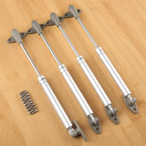 1pc 40N/60N/80N/100N Furniture Cabinet Door Lift Up Pneumatic Support Hydraulic Gas Spring Stay Strut With Mounting Screws 275mm