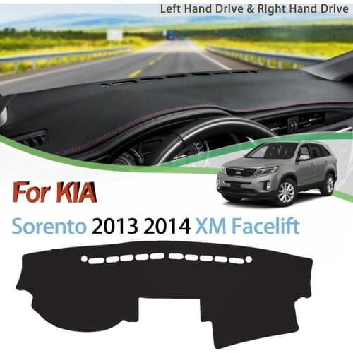Anti-Slip Mat for KIA Sorento 2013 2014 XM Facelift Dashboard Cover Pad Sunshade Dashmat Protect Carpet Anti-UV Accessories