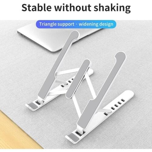 Adjustable Foldable Laptop Stand Desktop Notebook Holder Portable Laptop Tray Desk Riser for Macbook Pro Air IPad Pro DELL HP