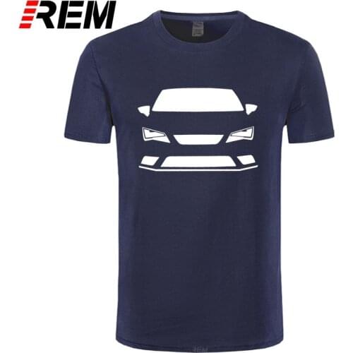 REM New Summer Men Camiseta Blanca Seat Leon Fr cupra Tees Hot Sale Tee Shirt