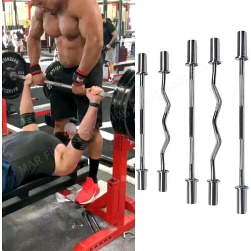 Gym Home Peofessional Barbell Bar 1.2/1.5/1.8/2.2M Full Specification Pow Traning Fiteness Accessories Weight Lifting Equipment