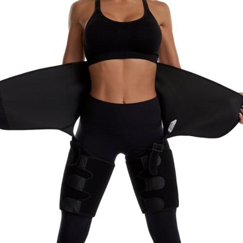 Siamese Waist Belt Slimming Leg Shaper Thigh Trimmers Warmer Slender Shaping Legs Belt Fat Burning Wraps Belt Shapers
