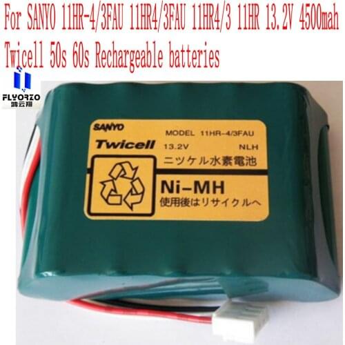 Brand new 11HR-4/3FAU battery For SANYO 11HR-4/3FAU 11HR4/3FAU 11HR4/3 11HR 13.2V 4500mah Twicell 50s 60s Rechargeable batteries