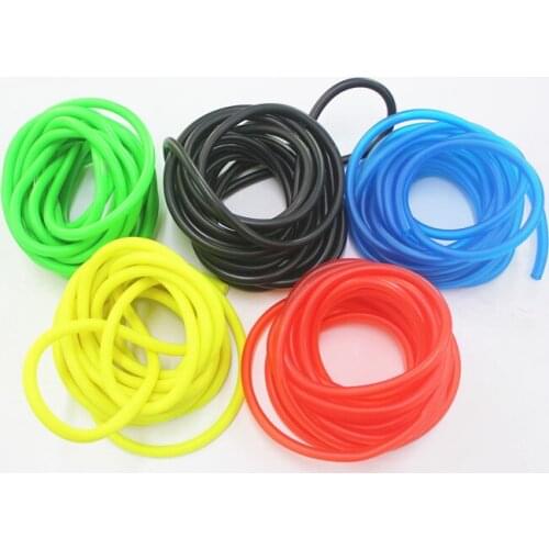 5M Blue YELLOW WHITE RED BLACK PURPLE GREEN Universal Rubber Motorcycle Fuel Line Hose Gas Oil Pipe Tube 4.5mm I/D 8.15mm O/D
