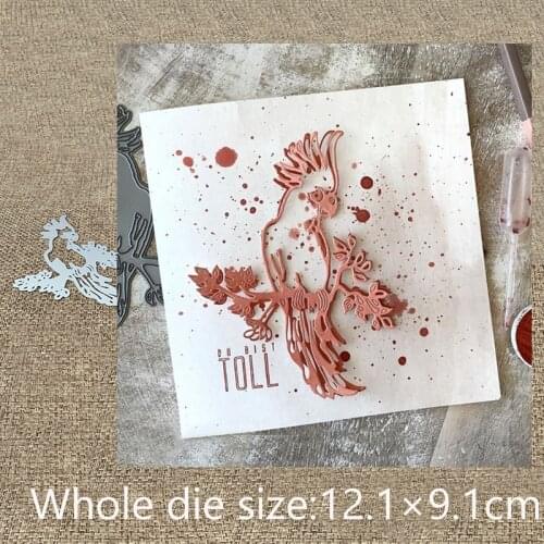 New Design Craft Metal die cuts Cutting Die flower parrot bird decoration scrapbooking Album Paper Card Craft Embossing die cuts