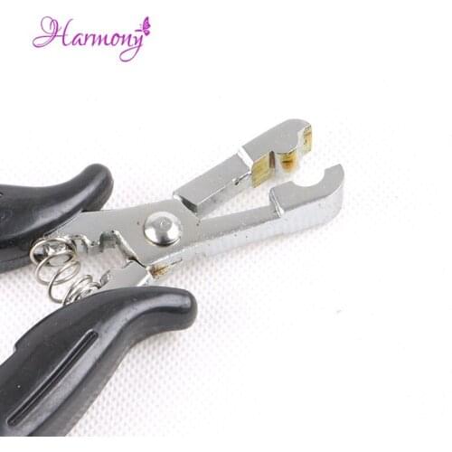 10pcs Black C shape head Micro Ring Hair Pliers Multi Functional Hair Extension Pliers for Hair Extensions