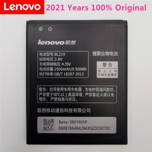 100% Original Backup BL219 2500mAh Battery Use for Lenovo A880 S856 A889 A890e S810t A916
