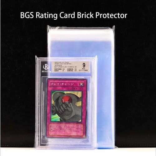 200 PCS/Lot Cards Sleeves Acid Free Transparent Perfect Fit Protector Perfect Size Sleeve For PSA/PTCG/BGS Card Brick