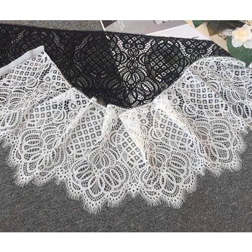 3 meters long 26cm wide eyelash mesh embroidery lace fabric DIY sexy lingerie skirt clothing decoration accessories