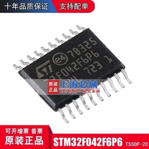 5pcs/lot 100% New STM32F042F6P6 STM32F042 32F042 TSSOP-20 In Stock Original free shipping