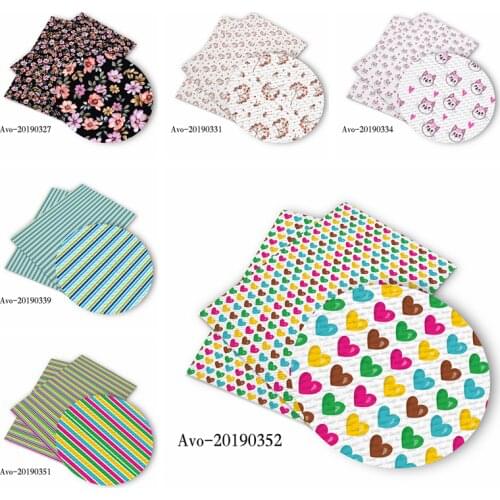 50*150cm 2021 New Heart Flower Cartoon Pattern Printed Leather Polyster Cotton Liverpool Bullet Fabric for DIY Handmade By Yards