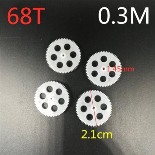 68T Gear 0.3M 1.45MM 2.1cm Dia. Tight Remote-control Car Robot Helicopter Quadcopter Toy Aircraft Parts Technology 4pcs/lot