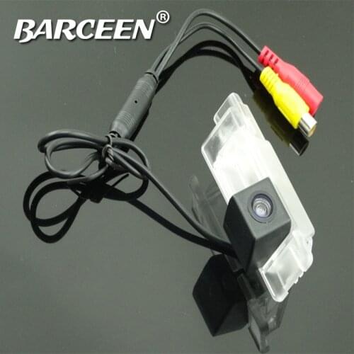 New arrival camera 170 lens angle white shell night vision car rear view camera for parking for Peugeot 301 308 408 508 C5