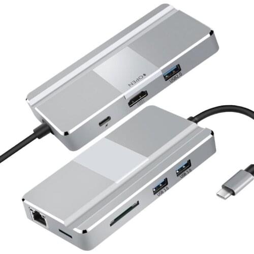 Maikou Type-c docking station USB HUB Multifunction RJ45 network port Type c docking station HDMI 4K