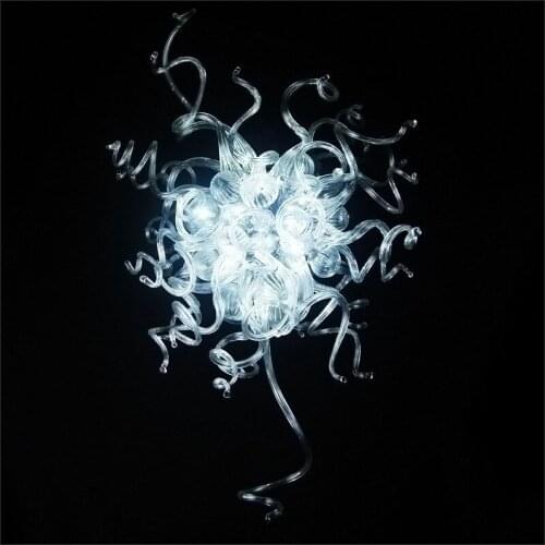 Art Decorative Designer Blown Murano Glass Chandeliers Modern Crystal Handmade Blown Glass Pendant Lights for Hotel Home