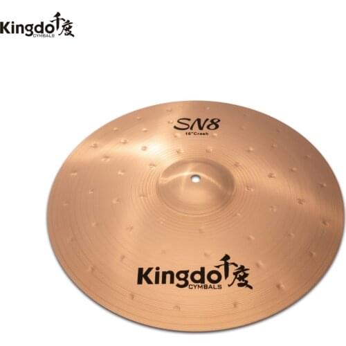 Kingdo B8-SN8 series 16"crash cymbal for drums
