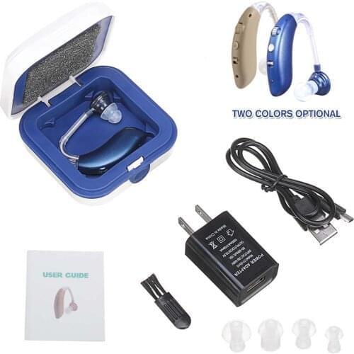 Medical Hearing Aid Rechargeable Hearing Device BTE Ear Hearing Aids for The Elderly Audifonos Sound Amplifier for Deafness