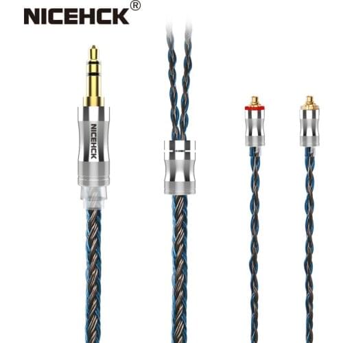 NiceHCK C24-2 24 Core Silver Plated Copper Alloy Copper Earbud Upgrade Cable 3.5mm/2.5mm/4.4mm MMCX/NX7/QDC/0.78 2Pin for EBX21