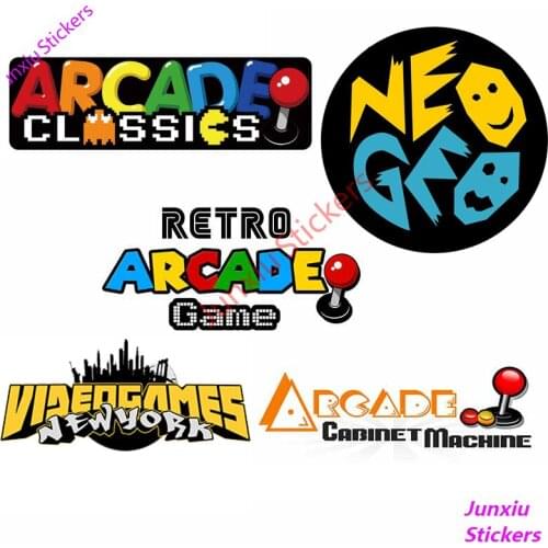 Nostalgic Retro Games (for FM Label Prodotto Arcade Cabinet Machine DIY Car Stickers and Waterproof SUV Fine Decorative Decals
