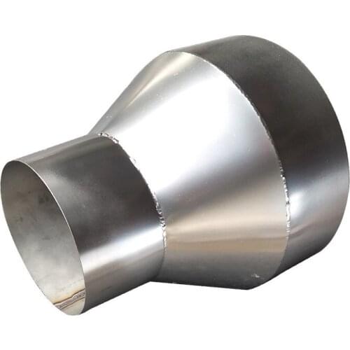 Galvanized Tinplate Circular Smoke Exhaust Pipe with Large and Small Head Spiral Ventilation Pipe Reducing Chimney Reducing Diam