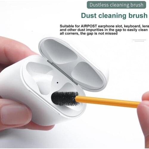 1Set Cotton Disposable Stick Brush Tool For Airpods Cleaning Tools Case For Airdots For Huawei Bluetooth Freebuds Earphones L5U0