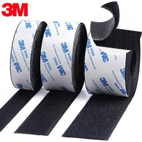 12M/pair Strong Self adhesive Hook and Loop Fastener Tape nylon sticker velcros adhesive with 3M Glue for DIY 20/25/30/38/50mm