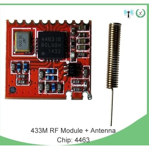 433MHz RF module 4463 chip 4P Long-Distance communication Receiver and Transmitter SPI IOT and 4pcs 433 MHz antenna