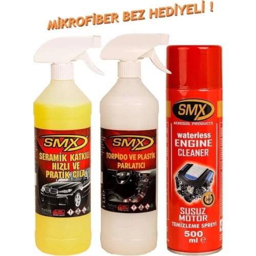 SMX CAR MAINTENANCE KIT (CERAMIC POLISH-TORPEDO TEM.-SUSUZ MOTOR TEM.) 474199342