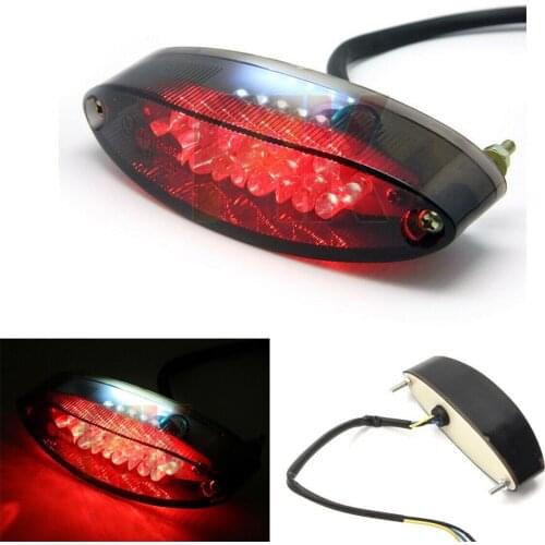 Universal Motorcycle Smoke LED Rear Tail Brake Light Lamp Taillight Indicator for Suzuki ATV LTZ King Quad Runner