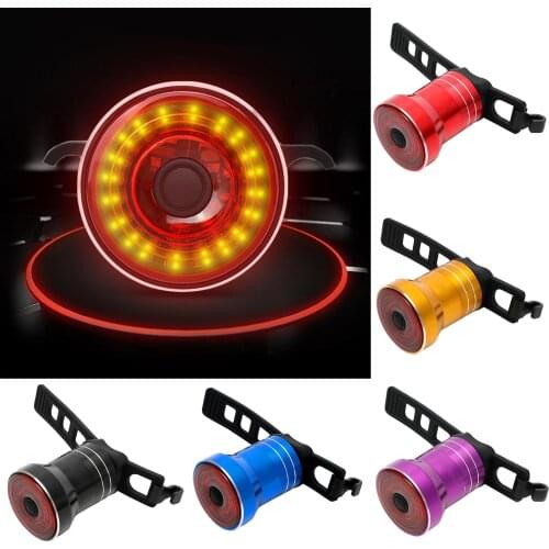 Bicycle Auto Start/Stop Rear Light Brake Sensing Waterproof Cycling LED Tail Taillight Lamp Bike LED Light Bicycle Accessories