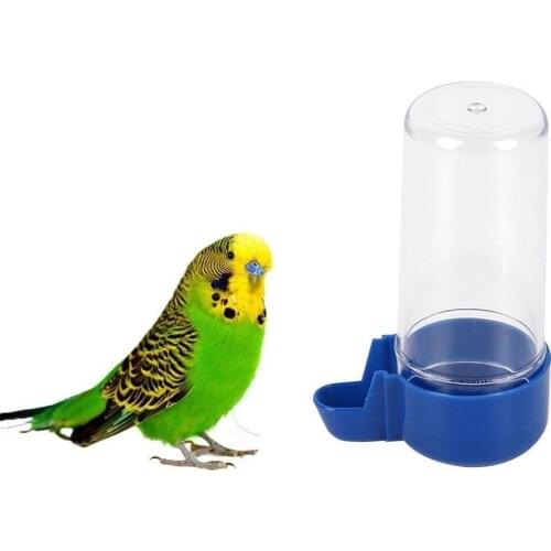 1PC Automatic Bird Feeder Hamster Parrot Dispenser Water Feeding Drinking Food Bowl Pet Bird Supplies Dispenser Bottle