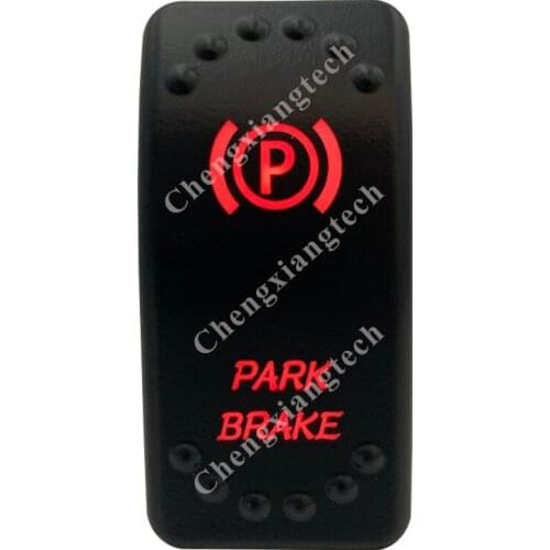 12V 20A / 24V 10A Dual Red Led 5P On Off SPST Rocker Switch Park Brake Waterproof for Car Boat Truck Circuit Breaker