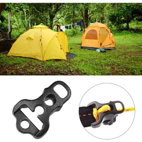 20pcs Camping Rope Lines And Guyline, Sky Curtain Rope Plastic Accessories Multi-purpose Tent Rope Tightening Buckle