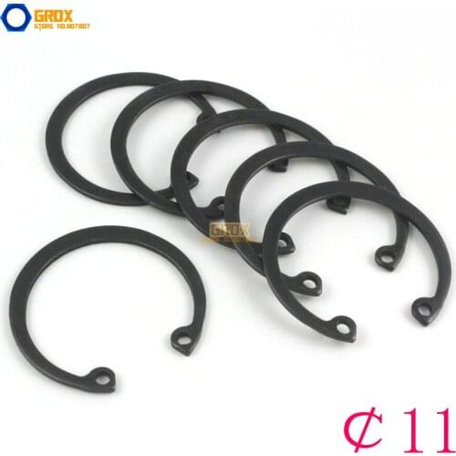 300 Pieces Size: 11 Steel Internal Circlip Snap Retaining Ring