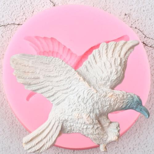 3D Birds Eagle Silicone Mold Candy Polymer Clay Fondant Molds DIY Cake Decorating Tools Resin Soap Chocolate Gumpaste Moulds