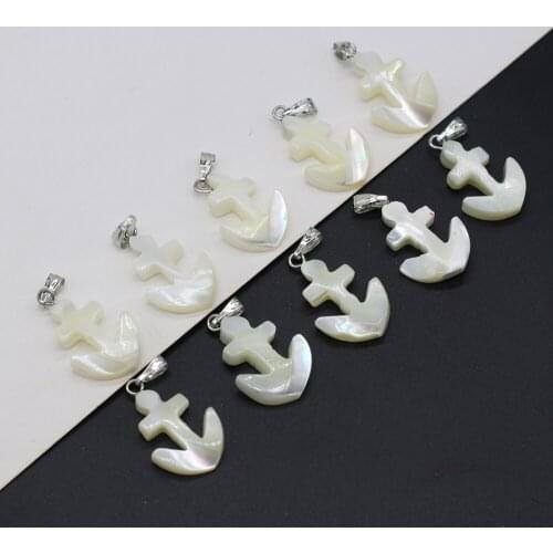 5PCS New Exquisite Natural Freshwater Shell White Arrow Shape Pendant MakingDIYFashion Necklace Earrings Jewelry Decoration Gift