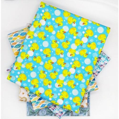 50*145cm Duck Valentines Day Polyester Cotton Fabric Tissue Sewing Quilting Fabrics Needlework Material DIY Handmade,c14951