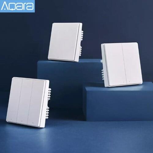 Aqara D1 Wall Switch Smart ZigBee Zero Line Fire Wire Light Remote Control Wireless Key Wall Switch for HomeKit Xiaomi Mi Home