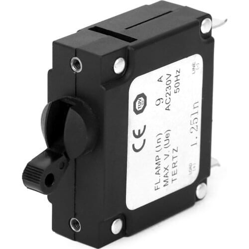 9A 230V AC Manual Reset On/Off Circuit Breaker For 2KW Generator, Short Circuit And Overload Protection Of Circuit Equipment