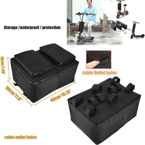 40cm/15.7" Electric Scooter Battery Bag Case Bicycle Front Waterproof storage