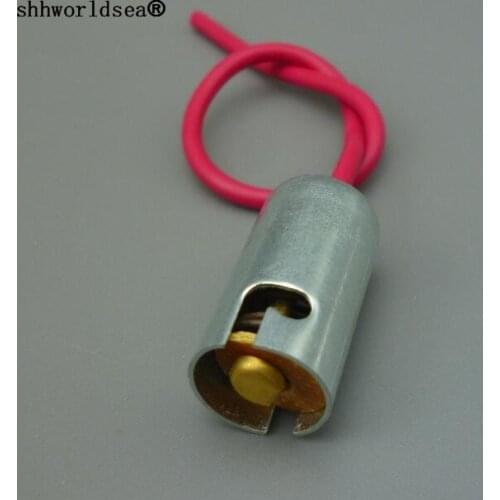 Shhworldsea 100PCS hot sale PLASTIC BA9S socket,BA9S bulb holder,BA9S connector T9 connector