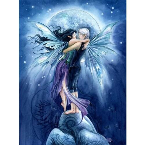 FIYO DIY 5D Diamond Painting "Butterfly Fairy" Full Diamond Embroidery Sale Picture Of Rhinestones For Festival Gifts