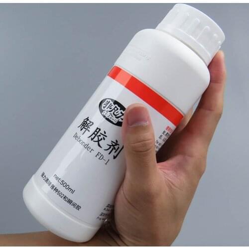 Glue Debonder Glue Adhesives Super glue Remover Cleaner Debonder Adhesives Degumming Agent Large Bottle 500ml 502 Glue Remover